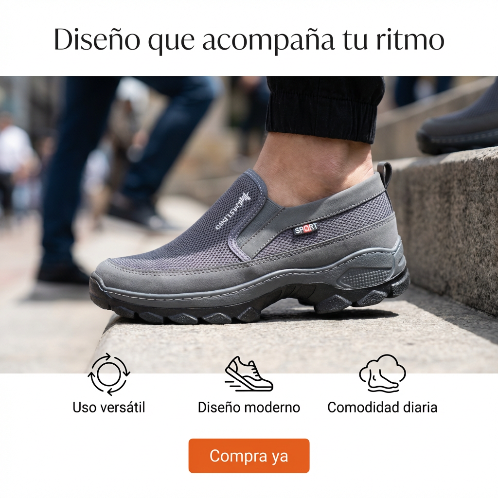 Calzado Mocasín Confort Titanium Slip-on
